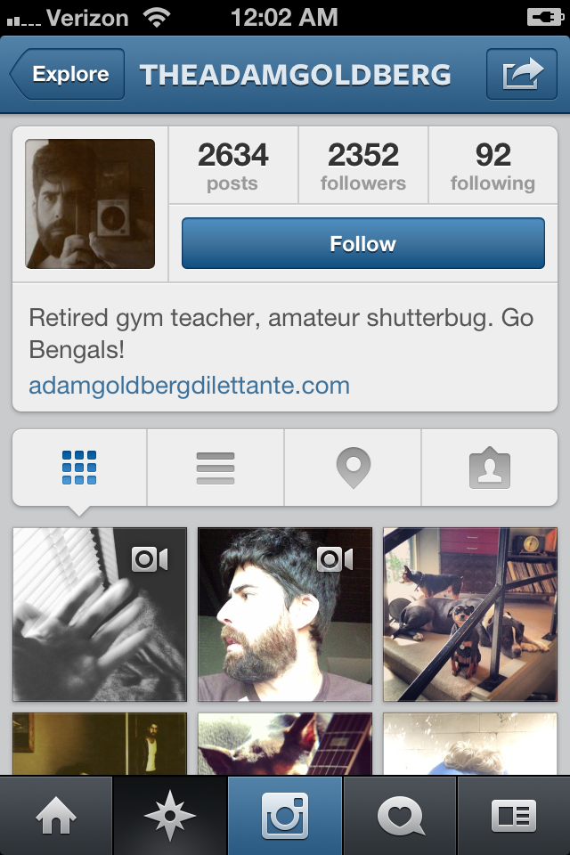 Adam Goldberg on Instagram - 2,352 Followers